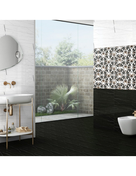 Gres porcellanato Rak Black Beauty cm 60 x 120 . Ambientazione 2