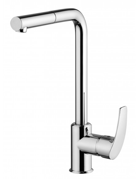 Atomix 3.0 miscelatore monoforo  canna alta e doccetta estraibile.