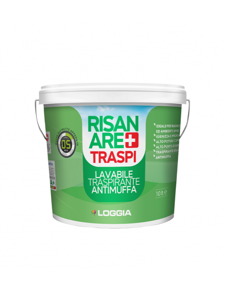RISANARE TRASPI PITTURA IGIENIZZANTE LT 10 LT 4