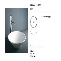 Lavabo d'arredo Daisy Rak