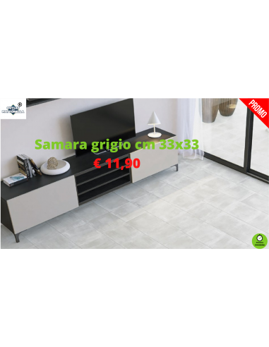 Samara Grigio cm 33x33 Outlet della Mattonella
