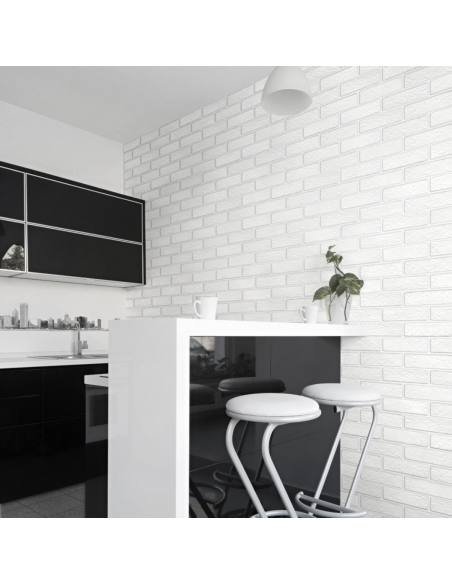 Listello in gres porcellanato Strett cm 6 x 25 bianco