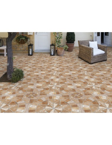 Gres porcellanato effetto pave' cm 34x34.