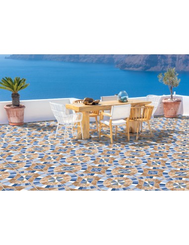 Gres porcellanato effetto pave' cm 34x34,