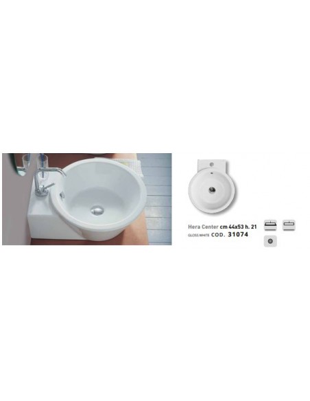 LAVABO HERA CENTER ALTHEA CERAMICA