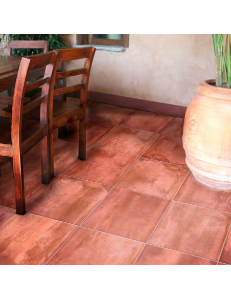 Gres porcellanato effetto cotto cm 34x34 di Ceramica San Giovanni.