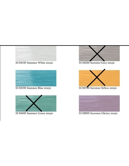 Rivestimento colorato lucido Summer 20x50