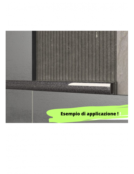 Profilo listello glitter alluminio per piastrelle