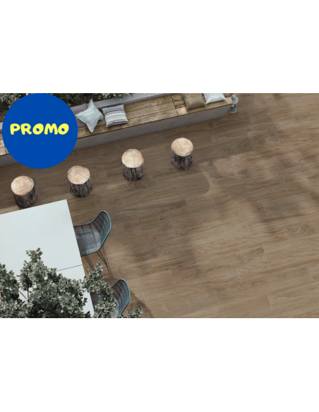 Line wood beige gres porcellanato esterno