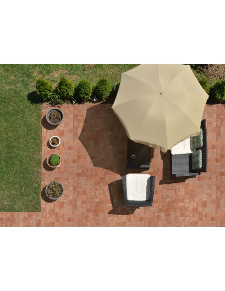 Gres porcellanato effetto cotto per esterno Val d'Orcia