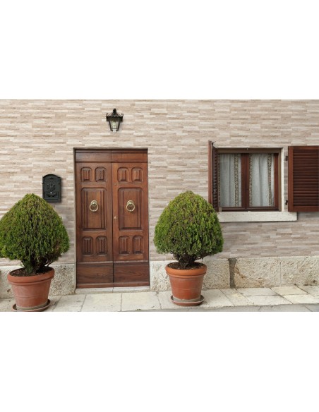 Rock beige rivestimento gres porcellanato effetto muretto