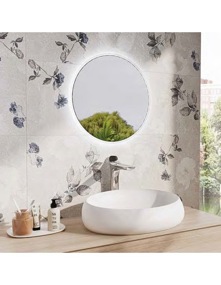 Soft stone rivestimento effetto pietra con decoro floreale