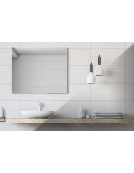 Gres porcellanato effetto marmo Bianco Lasa 30x60
