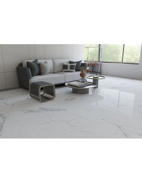 Gres porcellanato cm 60x120 Statuario lava  basso spessore