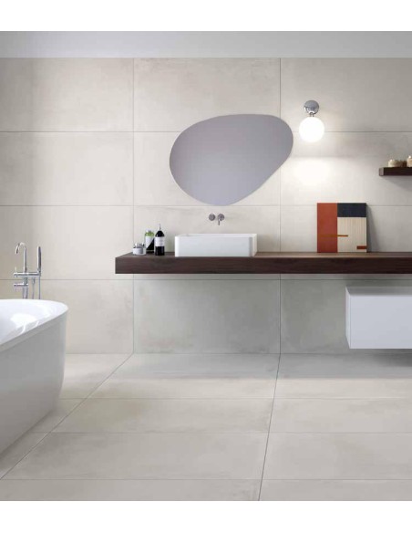 Caementum albus gres porcellanato effetto cemento 60x120