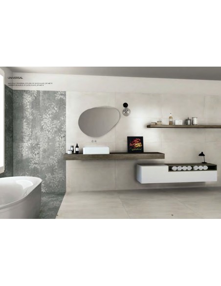 Caementum albus gres porcellanato effetto cemento 60x120