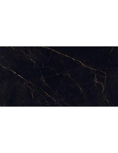 Gres porcellanato effetto marmo nero e oro Shine 60x120