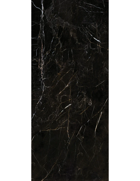 Gres porcellanato effetto marmo nero e oro Shine 60x120