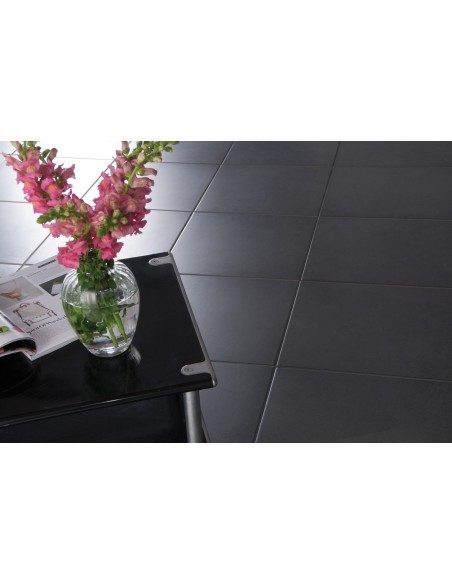 Gres porcellanato moderno Logica nero 30x30