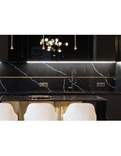 Profilo listello Oro e Rame in acciaio per piastrelle