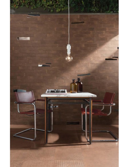 Gres porcellanato effetto corten District  stile industriale