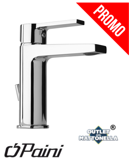 Paini Le Mans miscelatore monoforo  lavabo scarico automatico  1" 1/4
