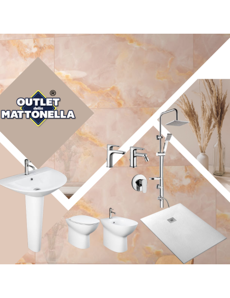 Bagno completo edizione Marmo Rosa € 1499