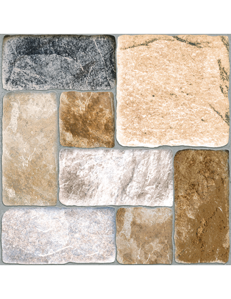 Milestone gres porcellanato effetto pietra 31x31 cm