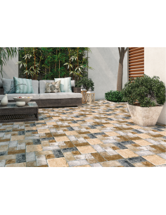 Milestone gres porcellanato effetto pietra 31x31 cm