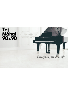 Gres porcellanato effetto pietra bianco Taj Mahal 90x90