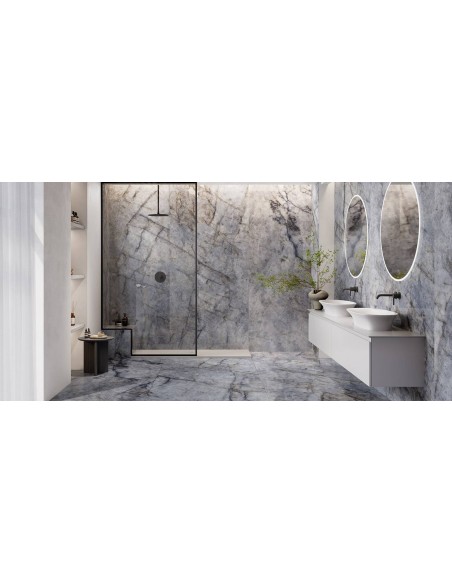 Granito Blu Ande gres effetto marmo azzurro Rak Ceramics 60x120