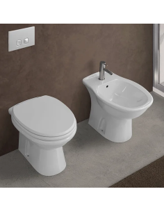 Rak Ceramics coppia sanitari Karla wc+bidet+copriwc