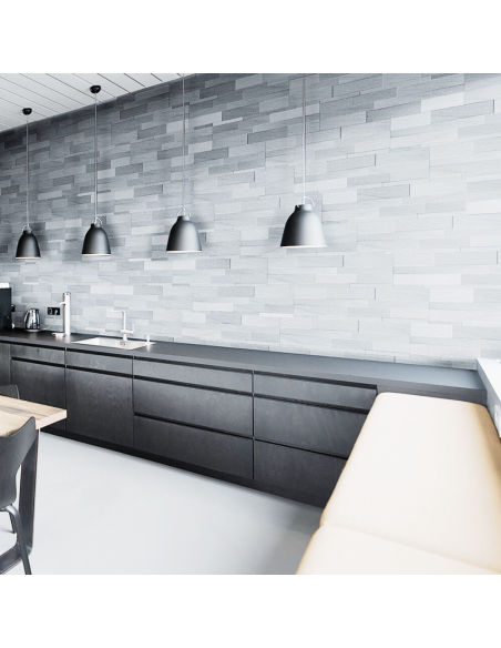 Rivestimento effetto muretto 3d Cemento silver 15x60