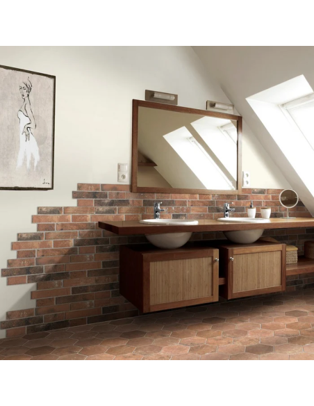 Rivestimento decorativo Manhattan effetto mattoncino ad incastro