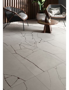 Kintsugi hibi gres porcellanato con venatura metallica 2