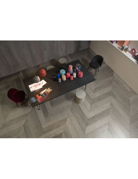 Wzon gres porcellanato effetto legno spina taglio chevron