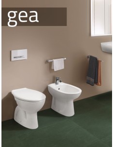 Set sanitari Gea bianco lucido con copriwc