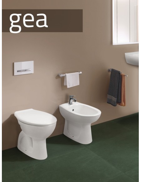 Set sanitari Gea bianco lucido con copriwc