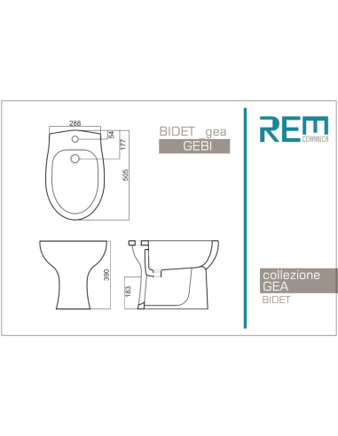 Set sanitari Gea bianco lucido con...