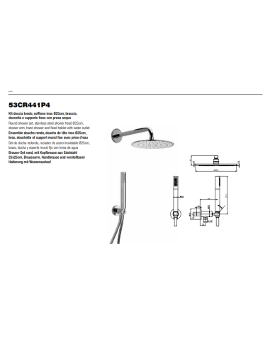 Kit doccia completo ad incasso Paini...