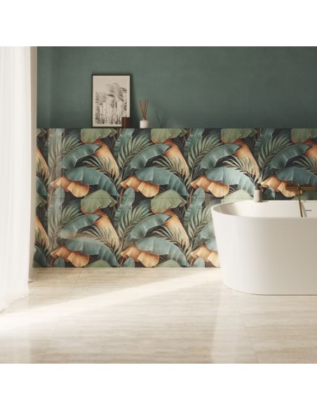Lastra gres porcellanato decorato Botanical 120x240