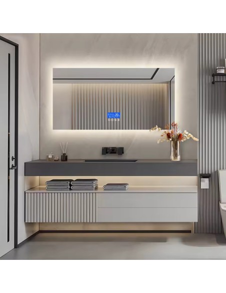 Specchio Smart da bagno retroilluminato con led multifunzione
