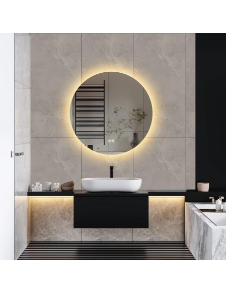 Specchio Round multifunzione retroilluminato cm 60