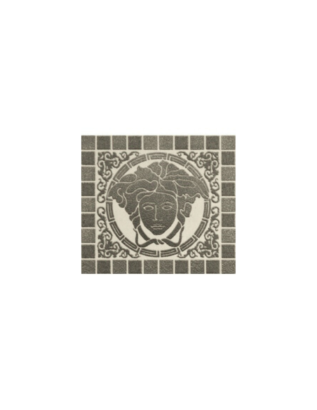 Greca Vanitas Silver Beige con Decoro Medusa Versace Ceramics