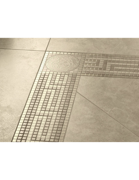 Greca Vanitas Silver Beige con Decoro Medusa Versace Ceramics