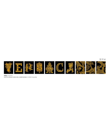 Versace Alphabet Decoro Scritta Versace gres 14,5x19,4