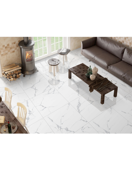 Aster gres porcellanato effetto marmo venato lucido 60x60