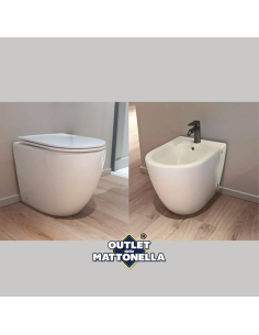 Set sanitari Filomuro People wc+bidet+copriwc