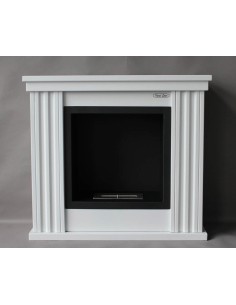 Caminetto a Bioetanolo bianco da terra 86x77 cm 2