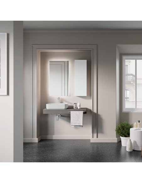 Mensolone con Lavabo da appoggio per bagno cm 70